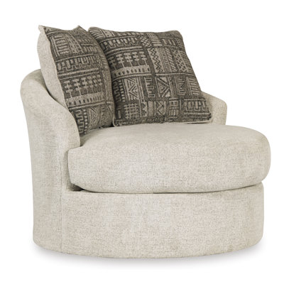 Greyleigh™ North Andover Upholstered Swivel Chair And A Half &amp; Reviews ...